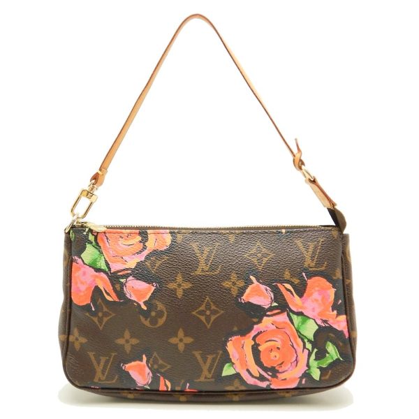 1 Louis Vuitton Monogram Rose Pochette Accessoire Brown Accessory Pouch