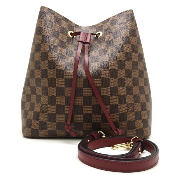 1 Louis Vuitton Damier Neonoe Cherry Berry Shoulder Bag Brown