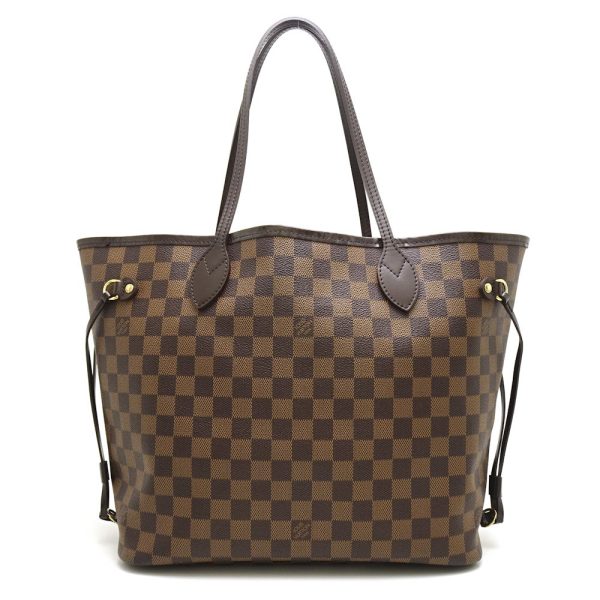 1 Louis Vuitton Damier Neverfull MM Ebene Tote Bag Brown