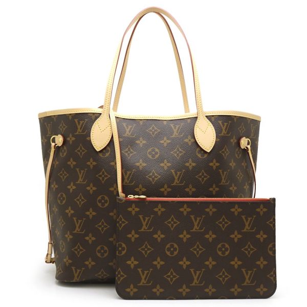 1 Louis Vuitton Monogram Neverfull MM Series Tote Bag