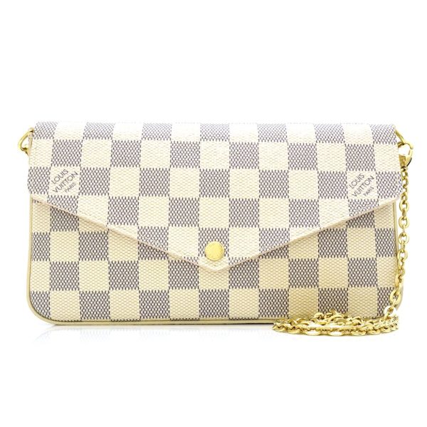 1 Louis Vuitton Damier Azur Pochette Diagonal Hanging 2WAY