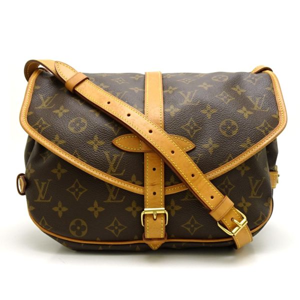 1 Louis Vuitton Monogram Saumur 30 Brown