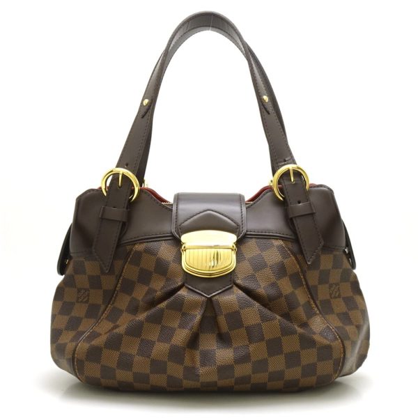 1 Louis Vuitton Damier Sistine PM Ebene Handbag Brown