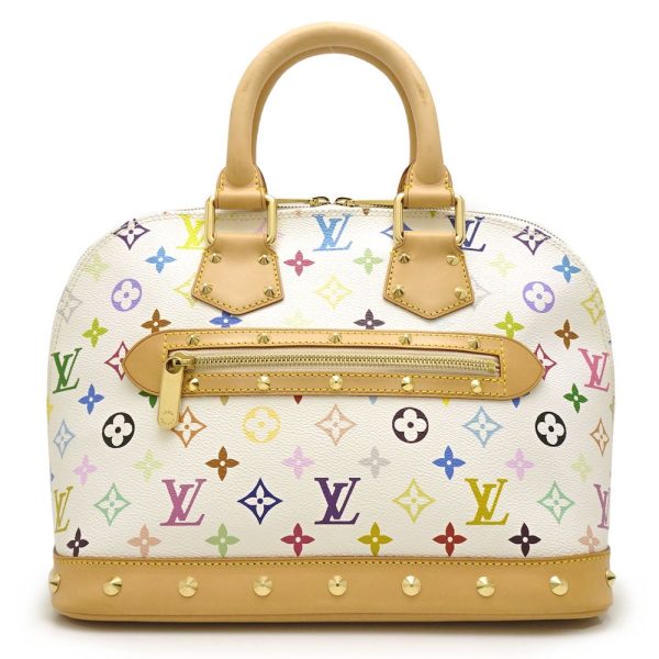 1 Louis Vuitton Multicolor Alma Bron Handbag White