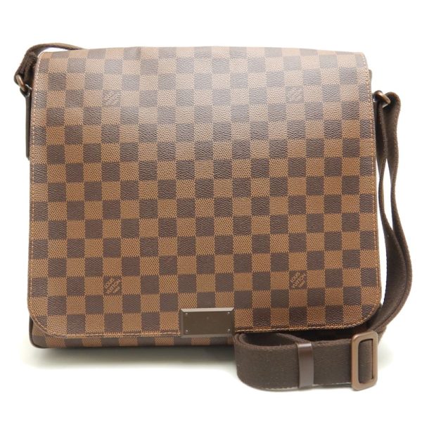 1 Louis Vuitton Damier Naviglio MM Ebene Diagonal Shoulder Brown