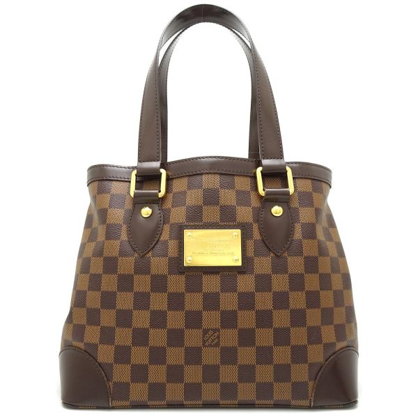 1 Louis Vuitton Damier Hampstead PM Ebene Tote Bag Brown