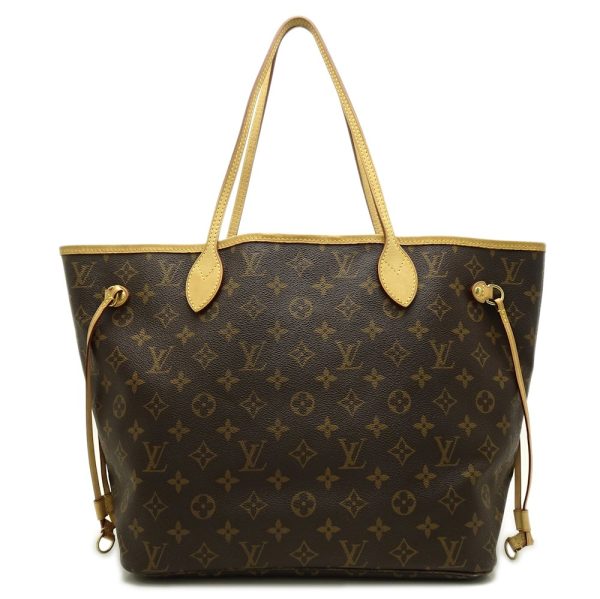 1 Louis Vuitton Monogram Neverfull MM Brown Tote Bag