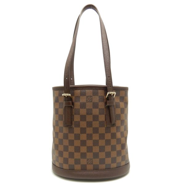 1 Louis Vuitton Damier Marais Ebene Shoulder Bag Brown