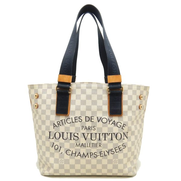 1 Louis Vuitton Damier Azur Plan Soleil Hippo PM Tote Bag