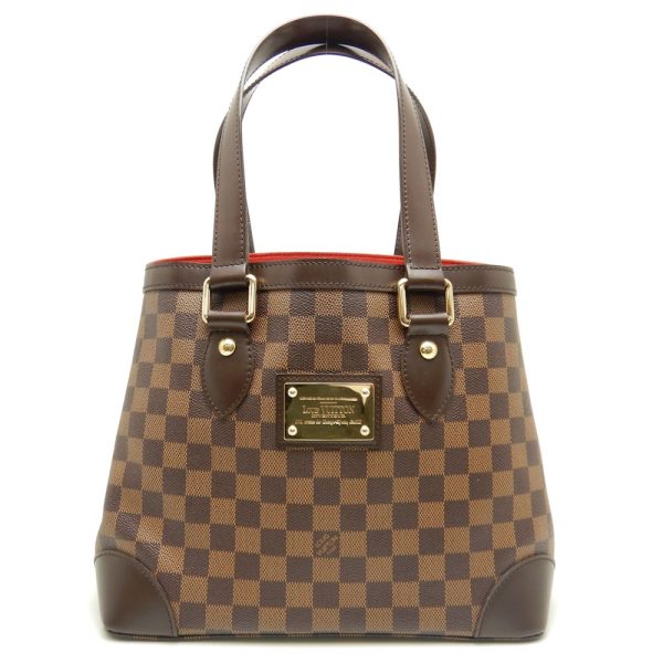 1 Louis Vuitton Damier Hampstead PM Ebene Tote Bag Brown