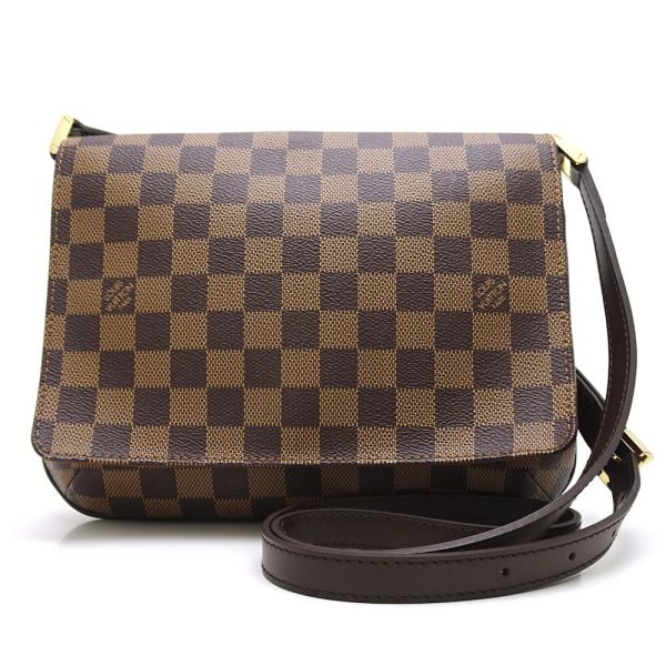 1 Louis Vuitton Damier Musette Tango Long Shoulder Ebene Brown