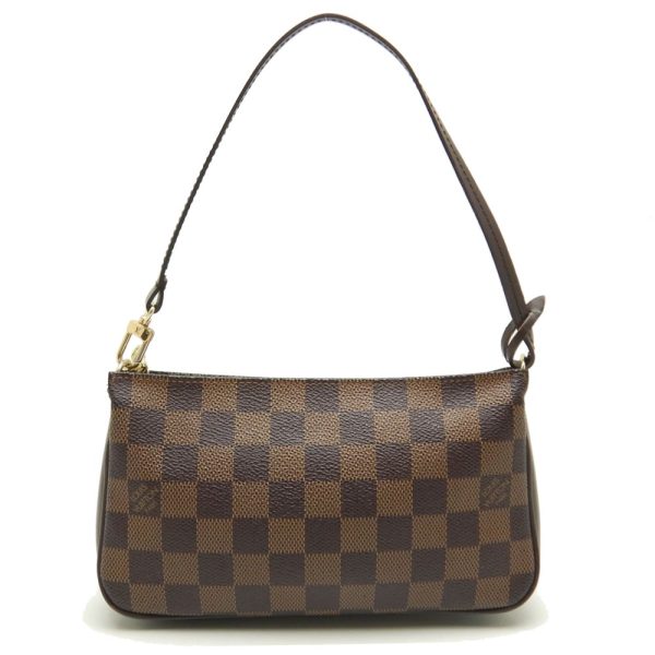 1 Louis Vuitton Damier Navona Ebene Handbag Brown Accessory Pouch