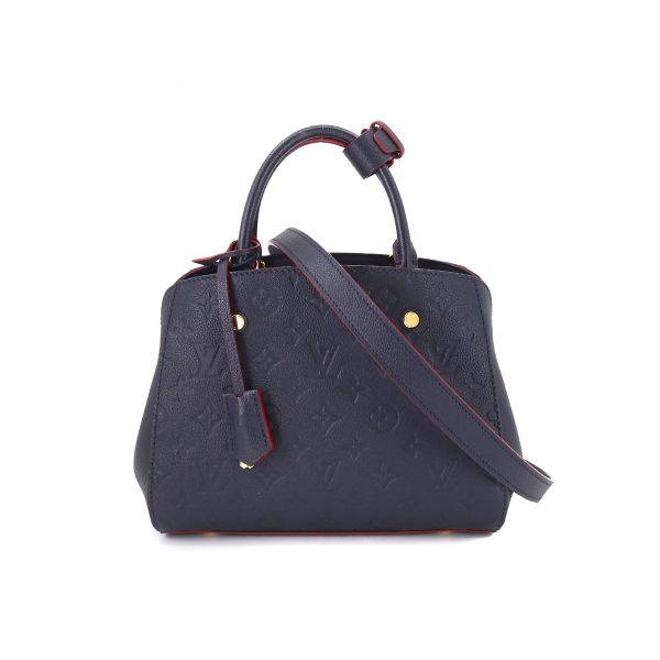 1 Louis Vuitton Emplant Montaigne BB Shoulder Bag Marine Rouge