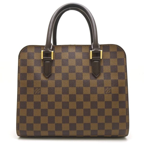 1 Louis Vuitton Damier Triana Ebene Handbag Brown