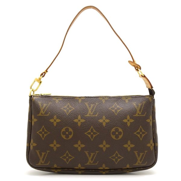 1 Louis Vuitton Monogram Pochette Accessoire Brown Accessory Pouch