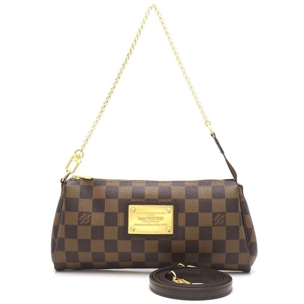 1 Louis Vuitton Damier Eva Ebene 2WAY Bag Brown