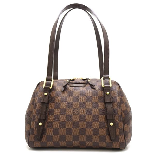 1 Louis Vuitton Damier Rivington PM Ebene Handbag Brown