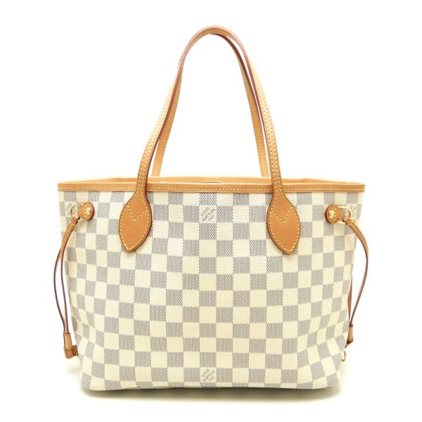 1 Louis Vuitton Damier Azur Neverfull PM Tote Bag