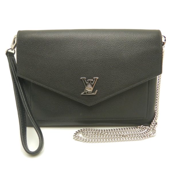 1 Louis Vuitton Pochette My Lock Me Calf Noir Crossbody