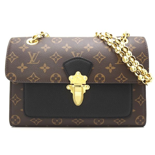 1 Louis Vuitto Monogram Victoire Noir Chain Shoulder Bag