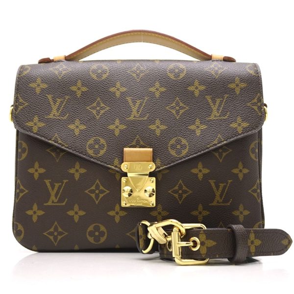 1 Louis Vuitton Monogram Pochette Metis MM Brown 2WAY Bag