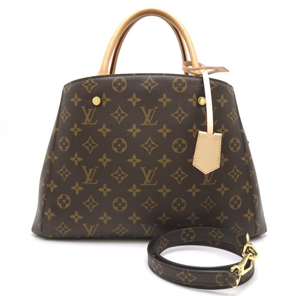 1 Louis Vuitton Monogram Montaigne MM Brown 2WAY Tote Bag