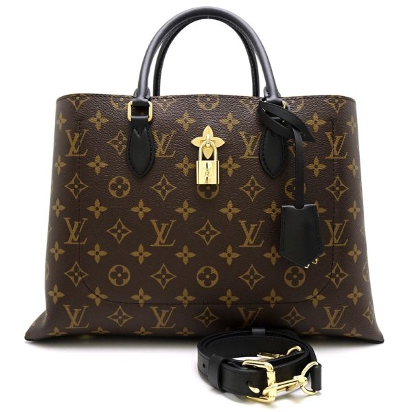 1 Louis Vuitton Monogram Flower Tote Noir 2WAY Bag