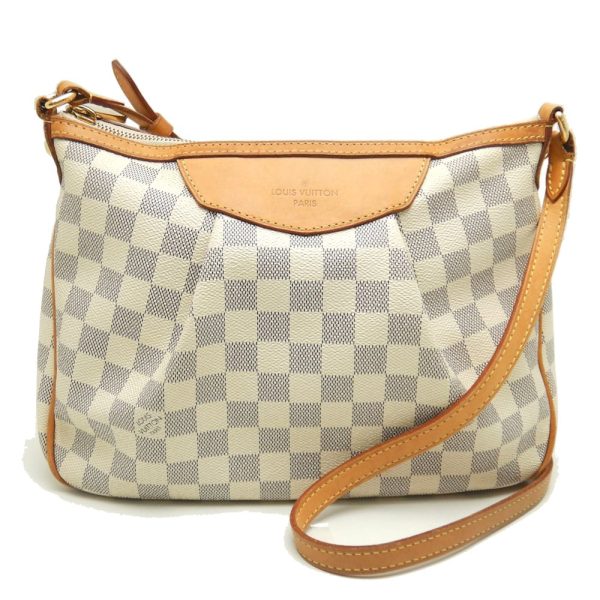 1 Louis Vuitton Damier Azur Siracusa PM Diagonal Shoulder Bag