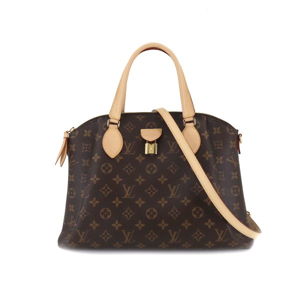 1 Louis Vuitton Monogram Rivoli MM 2 Way Hand Shoulder Bag Brown