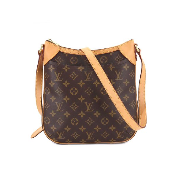 1 Louis Vuitton Monogram Odeon PM Shoulder Bag Brown Gold Metal Fittings