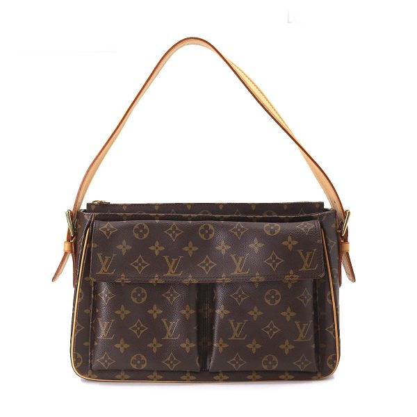 1 Louis Vuitton Monogram Viva Cite GM Shoulder Bag Brown