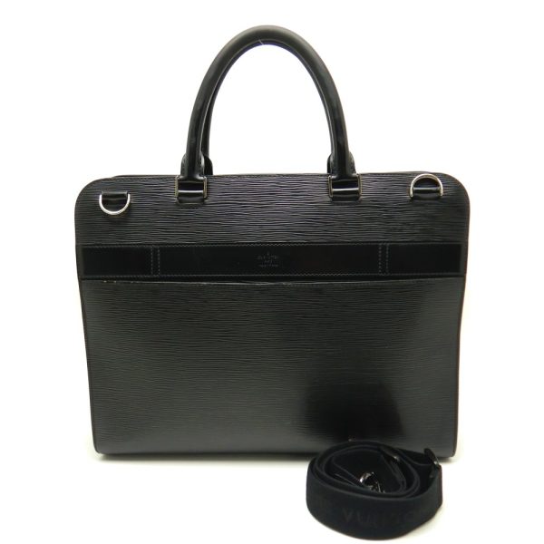 1 Louis Vuitton Epi Bassano MM Noir 2WAY Business Bag Black