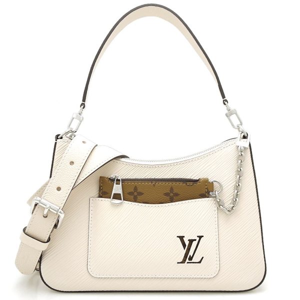 1 Louis Vuitton Epi Marelle Shoulder Bag White