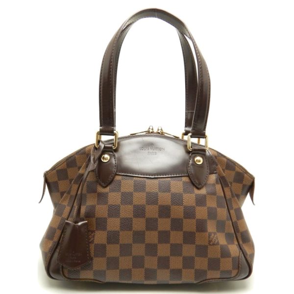 1 Louis Vuitton Damier Verona PM Ebene Handbag Brown