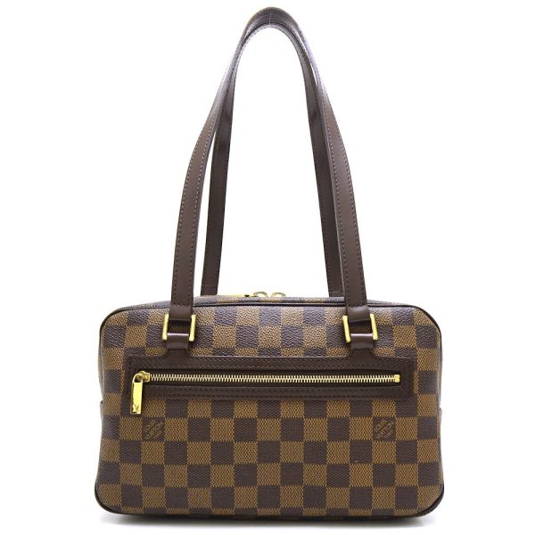 1 Louis Vuitton Damier Cite MM Ebene Shoulder Bag Brown