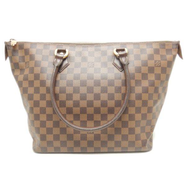 1 Louis Vuitton Damier Saleya MM Ebene Shoulder Tote Brown