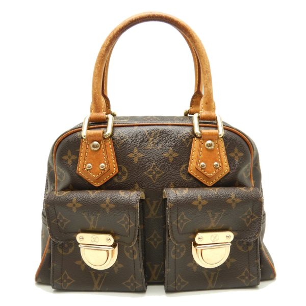 1 Louis Vuitton Monogram Manhattan PM Brown Handbag