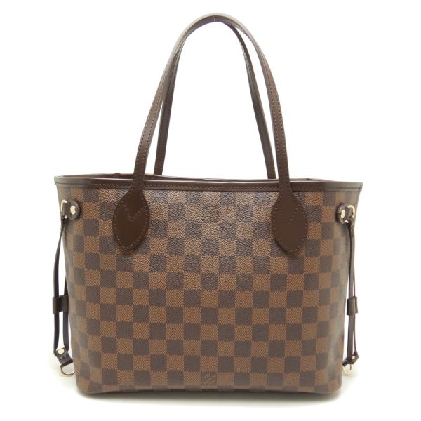 1 Louis Vuitton Damier Neverfull PM Ebene Tote Bag Brown