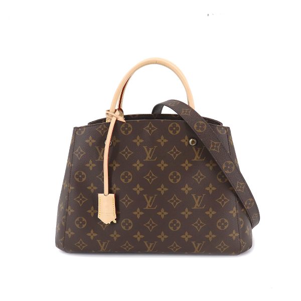 1 Louis Vuitton Monogram Montaigne MM 2 Way Hand Shoulder Bag