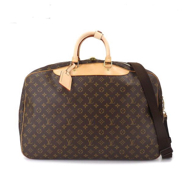 1 Louis Vuitton Monogram Alize de Poche Boston Shoulder Bag Brown