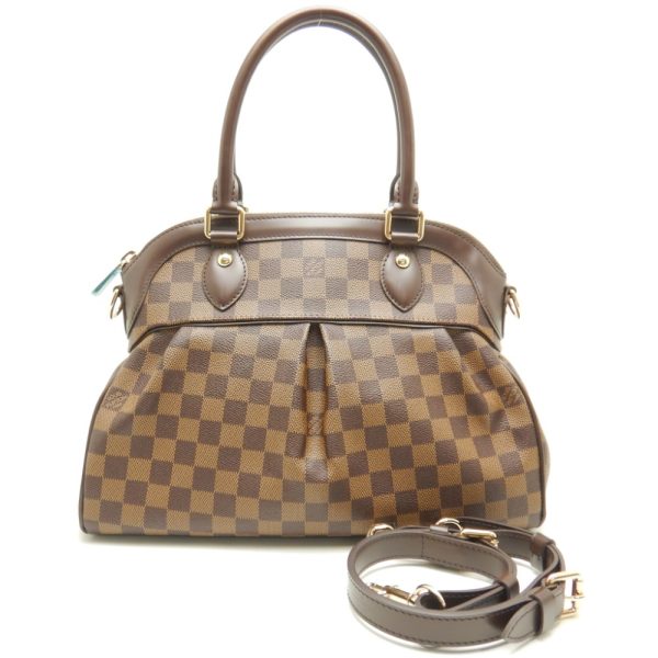 1 Louis Vuitton Damier Trevi PM Ebene 2WAY Bag Brown