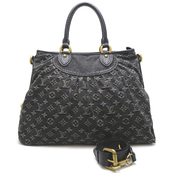 1 Louis Vuitton Monogram Denim Neo Cabby GM Noir Black