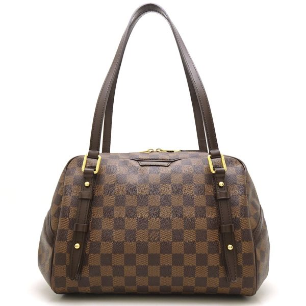 1 Louis Vuitton Damier Rivington PM Ebene Shoulder Bag Brown