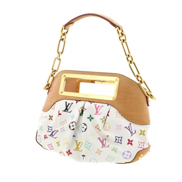 1240001029857 2 Louis Vuitton Judy Multicolor Shoulder Bag White