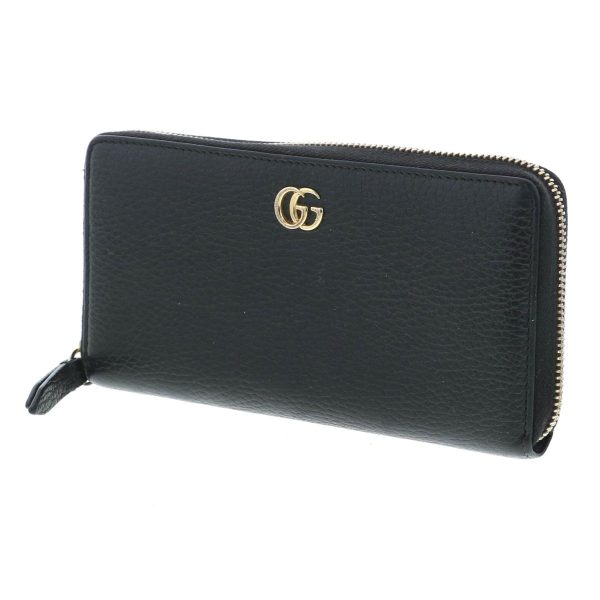 1240004024671 2 Gucci Petite Marmont Leather Zip Around Long Wallet