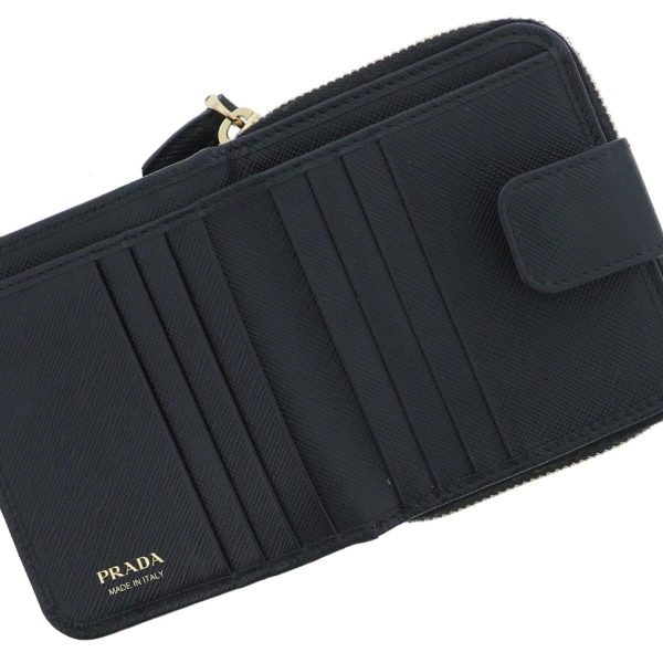 1240004025831 4 Prada Saffiano Compact Bi fold Wallet