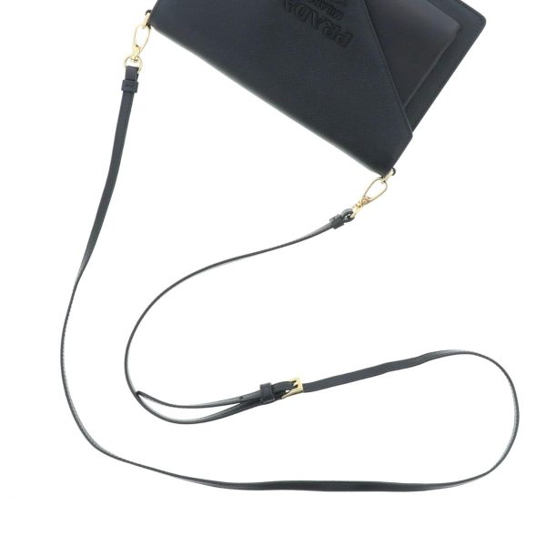 1240007020617 5 Prada Saffiano Leather Shoulder Bag Black