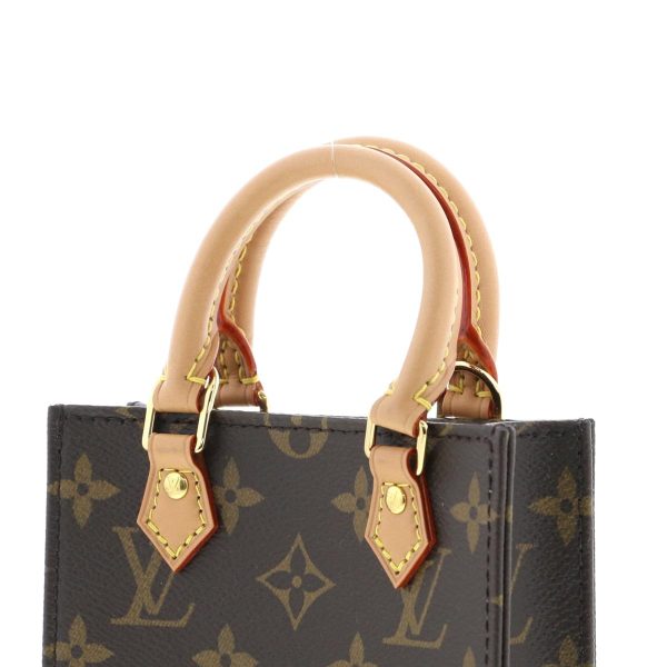 1240009003120 4 Louis Vuitton Petite Monogram Sac Plat Shoulder Bag