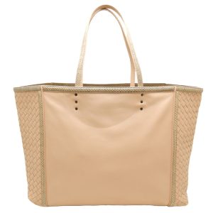 151535 1 Bottega Veneta Ayers Tote Bag Leather Salmon Pink