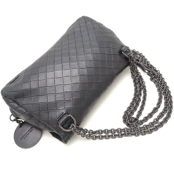 151612 3 Bottega Veneta Nappa Messenger Shoulder Bag Intrecciato Leather